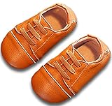 FireflyShop ベビー シューズ フォーマル 履きやすい ファーストシューズ 結婚式 入園式 子供 靴 男の子 キッズ (17/ 13.0cm, ブラウン)