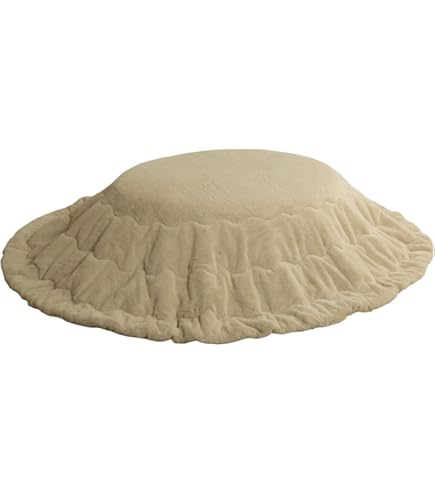 Amazon｜こたつ布団 楕円形 洗える ラピアス こたつ掛け布団 ミルキー