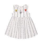 子供ドレス ガールズ 女の子 綿 小籐プリント ポルカドット 春夏 キッズ 多彩なボールの装飾 可愛い ノースリーブ おしゃれ ワンピース プリンセスドレス