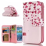 OMATENTI Samsung Galaxy S3 用 PUレザー手帳型ケース [無期限生涯補償付き] 耐摩擦 耐汚れ 全面保護 フリップ 人気 横開き スマートフォン カバー (ピンク #1)