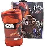 Gift Set of 2 Pieces Disney Star Wars Fleece Throw Blanket 46" x 60" with Tote Bag [並行輸入品]