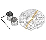 ELEGIANT タイミング プーリー 3Dプリンター 用　 GT2 　20歯 穴径:5mm 2個 タイミングベルト 長さ:2m 幅:6mm ピッチ:2mm セット 3Dプリンター 六角レンチ付 オー