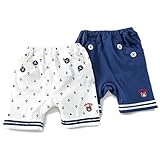 Piccolo (ピッコロ ) ハーフパンツ (70～90cm) キムラタンの子供服 (34208-182) ネイビーブルー 90