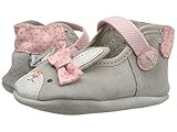 [ロビーズ] Robeez Bunny Face Mary Jane Soft Sole (Infant/Toddler) シューズ Grey 18-24 Months (US 6.5-8 Toddl
