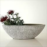 花瓶 おしゃれ 花器 フラワーベース 口広 陶器のベース ドルチェB [sik7146]