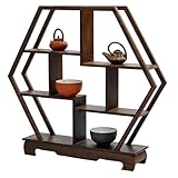 Newone 中国風 珍品棚 アンティーク風 アンティーク風 飾り棚 (Size-1319)