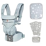 最新 エルゴ 抱っこ紐　Ergobaby（エルゴベビー）OMNI360 クールエア/（保冷シート＋よだれパッド付）サマー スペシャルセット 【正規代理店2年間保証付】 (グレー)