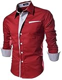 【Smile LaLa】 メンズ シャツ カッターシャツ ワイシャツ ドレスシャツ きれいめ スリム ストライプ ブラック ネイビー レッド ホワイト フォーマル ビジネス 襟 付き 長袖 シンプル 