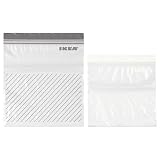 IKEA イケア ISTAD イースタード プラスチック袋 フリーザーバッグ 2サイズセット v0042 ジッパー袋 箱あり(M/グレー・ホワイト/v20346802)