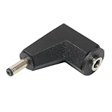 ZUUN (ズーン) DC端子L型アダプタ 外径3.4mm 内径1.35mm 24V 5Aまで対応 端子を直角にして背面や側面をスッキリさせる 端子の脱落や断線を防止 (外径3.4φ 内径1.35φ)