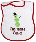 Raindrops Embroidered Bib, Christmas Cutie/Red by Raindrops