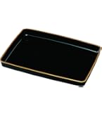 Amazon｜紀州漆器 賞状盆 PC (金縁付き, 尺8（54cm）A3)｜トレイ・盆