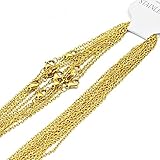 [ZERONOWA] ネックレスチェーン アクセサリーチェーン 手作り ハンドメイド アクセサリーパーツ (シルバー/20本)