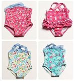 Deris ベビー水着　かわいい　花柄　ワンピース水着　オールインワン　３-２０ヶ月 (S, 01)