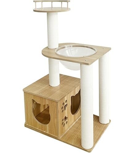 リノリウム キャットタワー 猫タワー ペット 猫家具 Amazon | Umora 猫ベッド 猫ハウス ペット用ハウス キャットタワー 猫