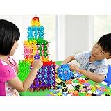 Wunes(TM)?子供のための120pcs / setカラフルなプラスチックスノーフレークのビルディングブロック男の子と女の子のための最高のクリスマスのおもちゃ