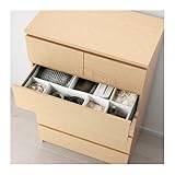 IKEA(イケア) MALM バーチ材突き板 30158249 チェスト(引き出し×6)、バーチ材突き板