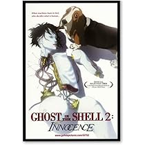 希少　店頭用　攻殻機動隊　イノセンス　日経キャラクターズ　販促ポスター 攻殻機動隊 2 映画ポスター イノセンス US版 黒フレーム付き A3サイズ
