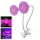 Zehui 400 LED double-headクリップPlant Grow Light withレッド&ブルーライトforインドア水耕栽培野菜かぼちゃ40 W mhy-ZJ180419-JJ-DB