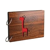 (チ-ンスン) Qingsun　木製フレームカバー 　写真アルバム 写真集 大容量 オシャレ 創造的DIY 　写真 記念 思い出　プレゼント