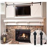 HomeDeco Hardware 切戸リ 吊り引き 扉レール アウトドア用品 激安 9 FT (2.74メートル） ダブルドア