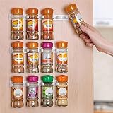 Spice壁ラック4pcs / Set 20キャビネットドアフックSpice壁ラックストレージプラスチックキッチンオーガナイザー – Pier 27