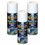 アサヒペン 高耐久ラッカースプレー 300ML クリヤ ×3本セット