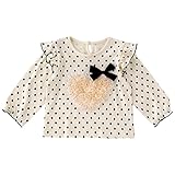 (チャックル) chuckle *スウィートガール*チュールお花付き長袖Tシャツ アイボリー 90cm P3351-90-11