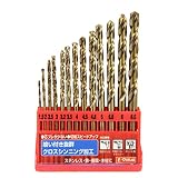 E-Value ステンレス用ドリルセット 丸軸 13本組 ESD-13S