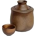 酒燗器 大 丸ぐい呑みのセット 備前吹 22d35617-19