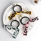 【爱莉セレクトショップ】キュート! サテンリボンヘアゴム ヘアバンド レディース 子供 可愛いりぼんゴム ポニーテール ヘアアクセサリー 髪飾り（3点セット） (1#)