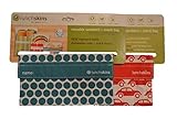 Lunchskins Reusable Snack Bag Combo Pack (2PK Red Car and Aqua Dot) [並行輸入品]