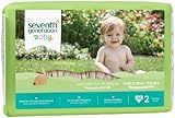 Seventh Generation Baby Free and Clear Diapersステージ2 36 CT。