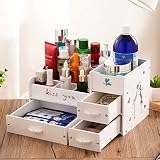 化粧品収納ボックスデスクトップ仕上げボックスドレッシングテーブルラック ( 色 : ピンク ぴんく )