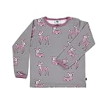 【Smafolk スマフォルク】T-shirt with deer Wild dove p0000gyk