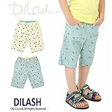 (ディラッシュ) DILASH盛夏'16/綿麻キャンバスサーフ総柄ハーフパンツ 90 サックス