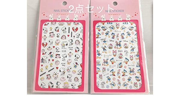 Amazon Co Jp スヌーピーネイルシール ディズニー ネイルシール ドナルド ネイルシール ホビー 通販