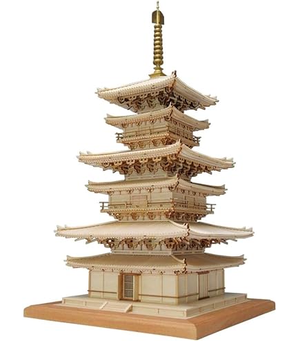 Amazon | ウッディジョー 1/75 薬師寺 東塔 木製模型 組み立てキット