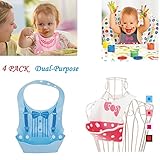 クラムキャッチャー、女の子と男の子のための防水BPAフリー柔軟なシリコーンのよだれかけ、耐汚染性の容易なワイプクリーンでシリコーンベビーよだれかけ！
