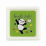 こどものかお パンダミニ浸透印 GoodJob(グリーン) 0543-021
