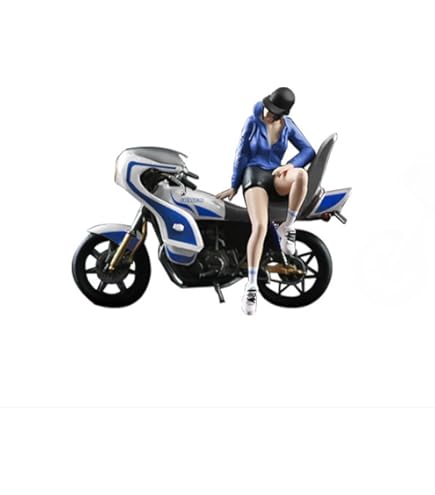 Amazon.co.jp: Moreart 1/64 ミニチュア フィギュア バイク セット