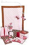Lady Bugs pink/chocolate 10 pc Crib Set by Bacati