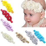 ベビーガールズヘッドバンド、canserin 17pcs幼児用ゴムシフォンヘアバンド