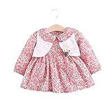 ベビー服ワンピース 子供服 女の子 Pojour 長袖ドレス 可愛い花柄 秋冬 オシャレ 通園 発表会 旅行 記念日 プレゼント