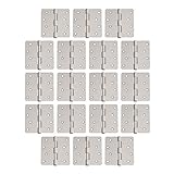 ラウンドコーナードアヒンジ4 x 4インチ – 1 / 4 in。半径、サテンニッケル 18 Pack of Door Hinges シルバー 20-2549