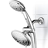 Hydroluxe 30-setting ultra-luxury 3ウェイ6インチRainfallシャワーhead|handheldシャワーコンボ特許取得済みでon / off停止スイッチ。スイッチ