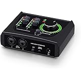 BOMGE ミニ 2 チャンネル USB オーディオ インターフェイス、レコーディング、ストリーミング、ポッドキャスティング用、XLR/48V ファンタム電源搭載、ギタリスト、ボーカリスト、ポッドキャスター、プロデューサー向けのスタジオ品質のオーディ