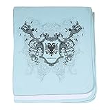 CafePress – アルバニア – スーパーソフトベビー毛布、新生児おくるみ ブルー 055425602625CD2