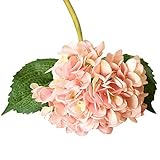kaimao 5 pcs人工アジサイフラワーBig Headsフェイク花Bounquet for Weddingガーデン装飾誕生日クリスマスギフト ピンク HS0743-PKK