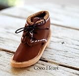 ~Coco Heart~　ミニチュア　本革シューズ　E　(・リース・プリザ・ドライフラワ-ハンドメイド）